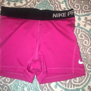 Women’s Pink Nike Pro Shorts